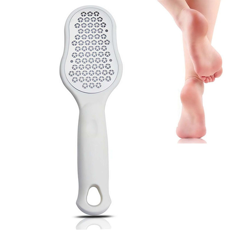 Foot File Callus Remover,Foot Care Pedicure Metal Surface Tool to Remove Hard Skin,Foot File Exfoliation to Remove Dead Skin,and Calluses,Pedicure Tools (white) - Image 1